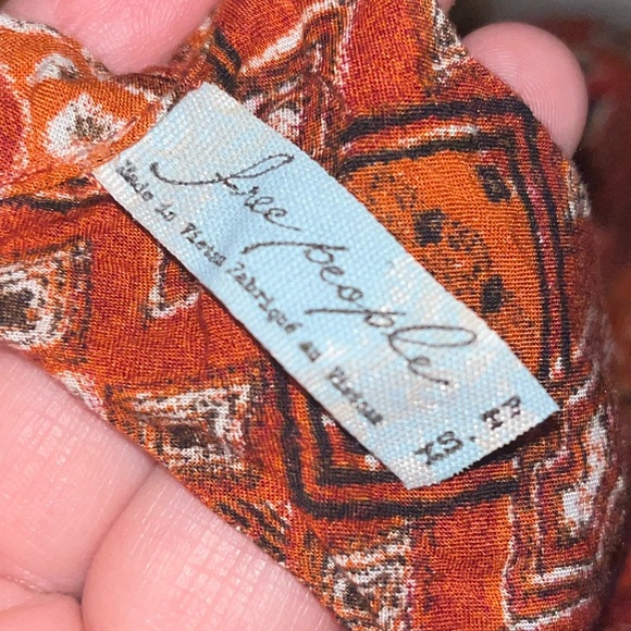 Free People Sundown Babydoll Dress Orange - Picture 4 of 6